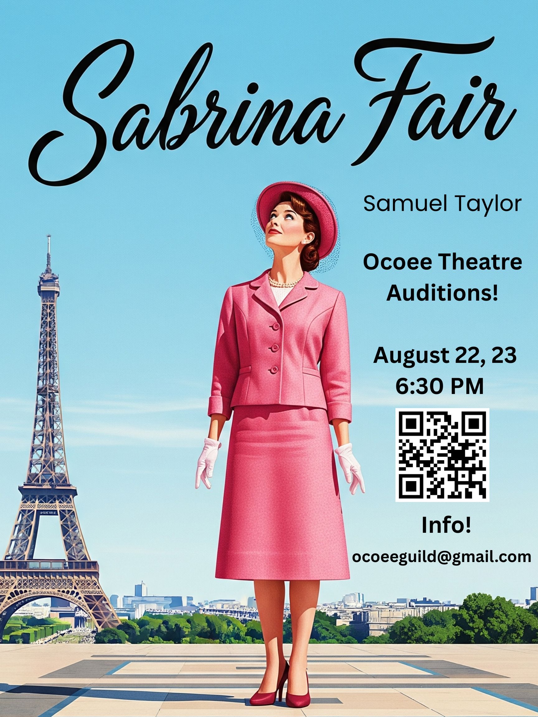 Sabrina Fair Audition Poster
